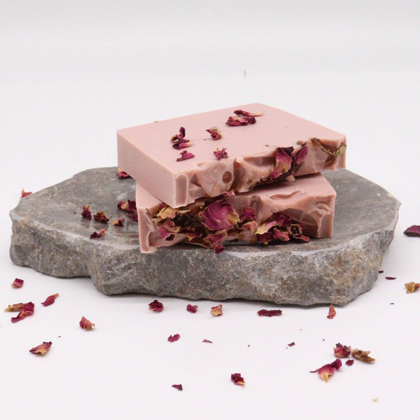 Sliced Soap Loaf – Enchant Rose | Rose & Sweet Vanilla Scented Soap